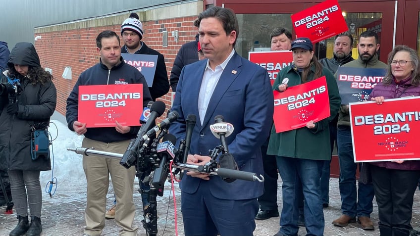 Ron DeSantis campaigns in New Hampshire