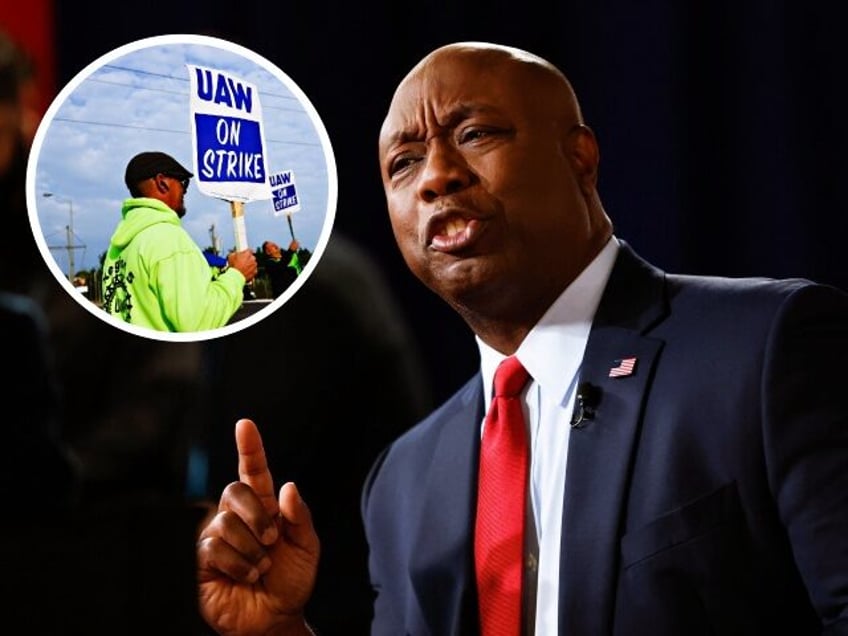 tim scott suggests firing striking auto workers you strike youre fired