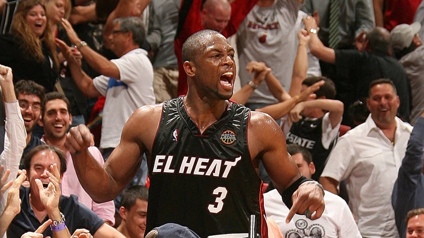 Dwyane Wade hyped up