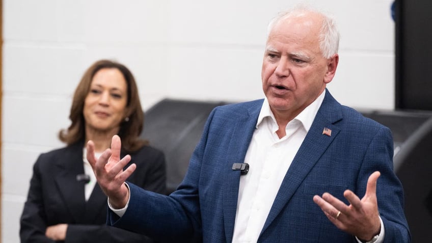 Tim Walz and Kamala Harris