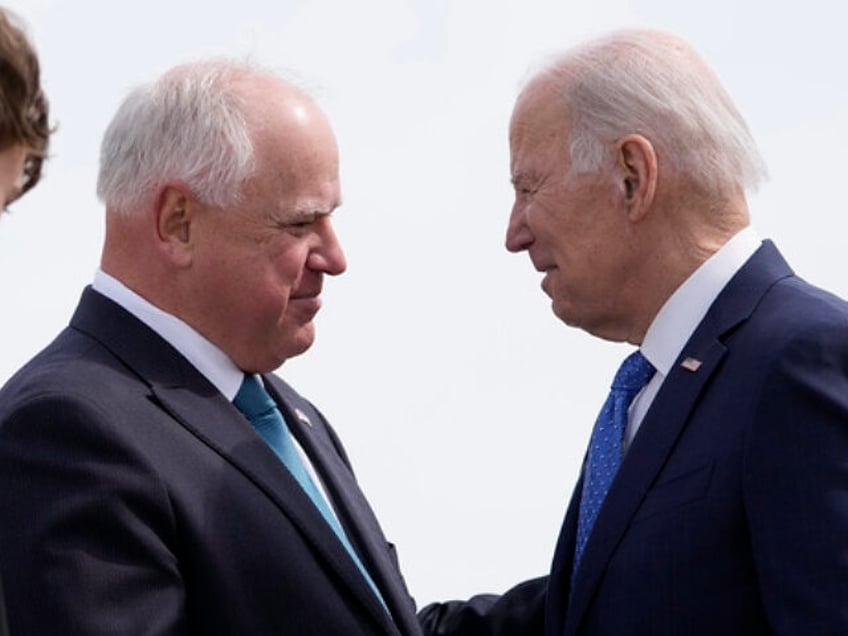 Tim Walz and Joe Biden