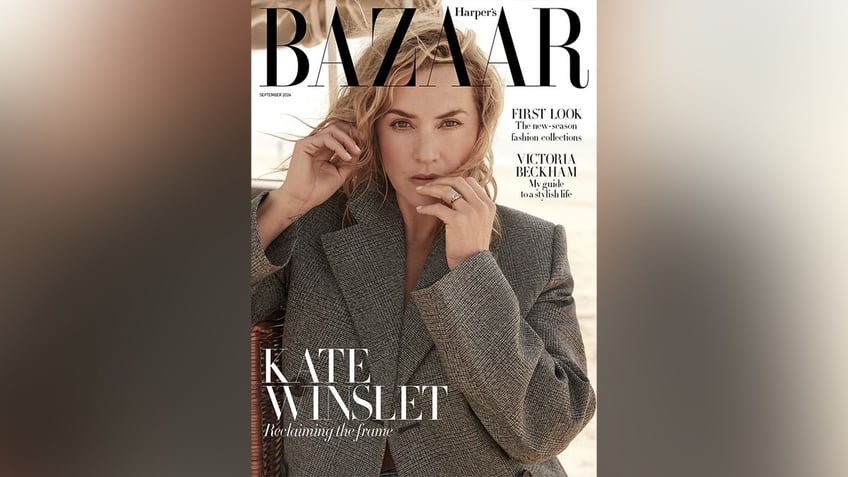 Kate Winslet on the cover of Harper's Bazaar