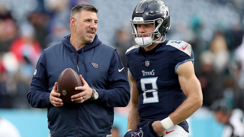 Mike Vrabel and Will Levis