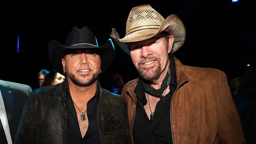 Jason Aldean with Toby Keith