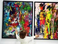 Toddler's 'Modern Art' Paintings Sell For Thousands