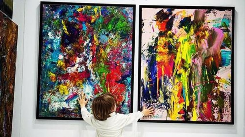 toddlers modern art paintings sell for thousands