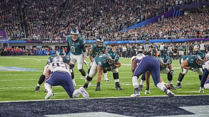 Quarterback Nick Foles lines up for a play