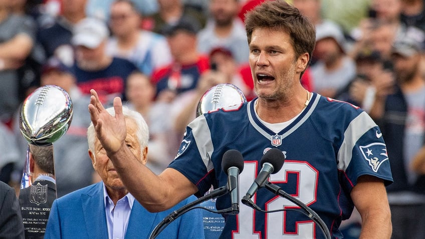 tom brady jokes about nfl comeback tease on podcast says family would kill me