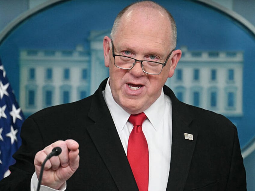 White House 'border czar' Tom Homan speaks during the daily briefing in the Brad