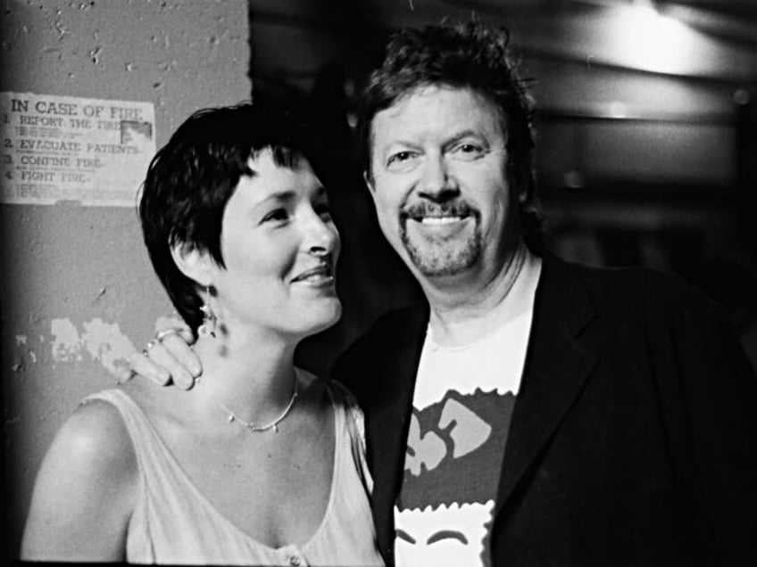 LOS ANGELES - JUNE 21: Alexa and Tom Robbins pause for a photograph together backstage at