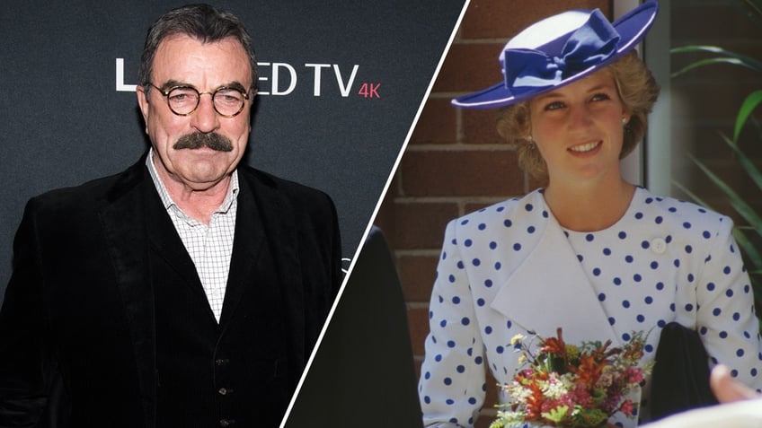 Tom Selleck and Princess Diana split