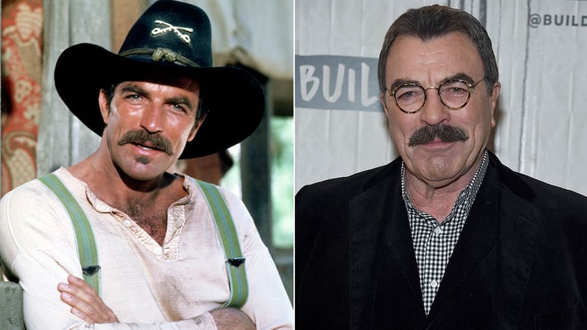 tom selleck in western/tom on red carpet