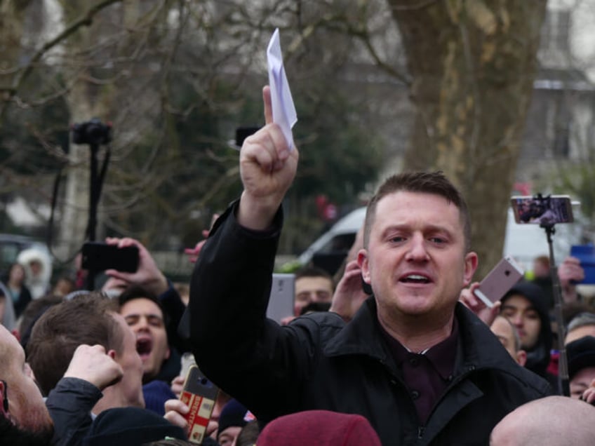 Tommy Robinson at Speakers' Corner. Picture taken by photojournalist Shayan Barjesteh van