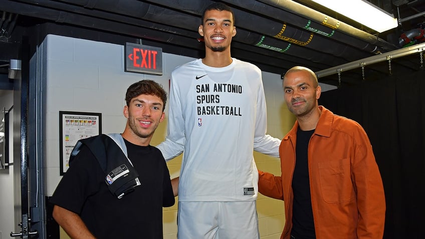 Victor Wembanyama and Tony Parker