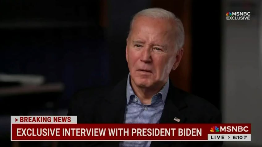 Joe Biden from MSNBC screenshot