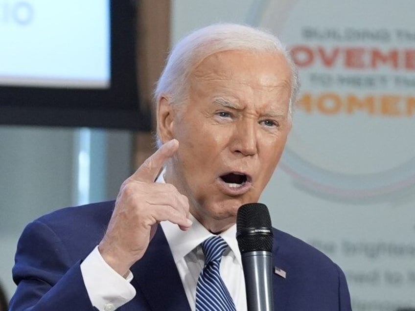 President Joe Biden speaks during a visit to AFL-CIO headquarters, Wednesday, July 10, 202