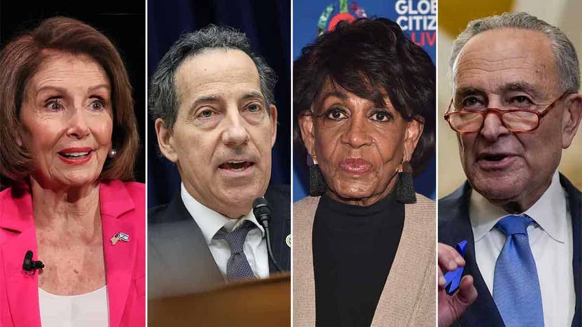 Nancy Pelosi, Jamie Raskin, Maxine Waters, Chuck Schumer