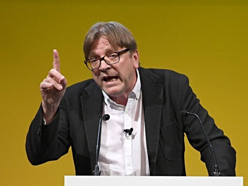 BOURNEMOUTH, ENGLAND - SEPTEMBER 14: European Parliament's Brexit co-ordinator Guy Verhofstadt speaking the Liberal Democrats at the Liberal Democrat Party Conference at the Bournemouth International Centre on September 14, 2019 in Bournemouth, England. (Photo by Finnbarr Webster/Getty Images)