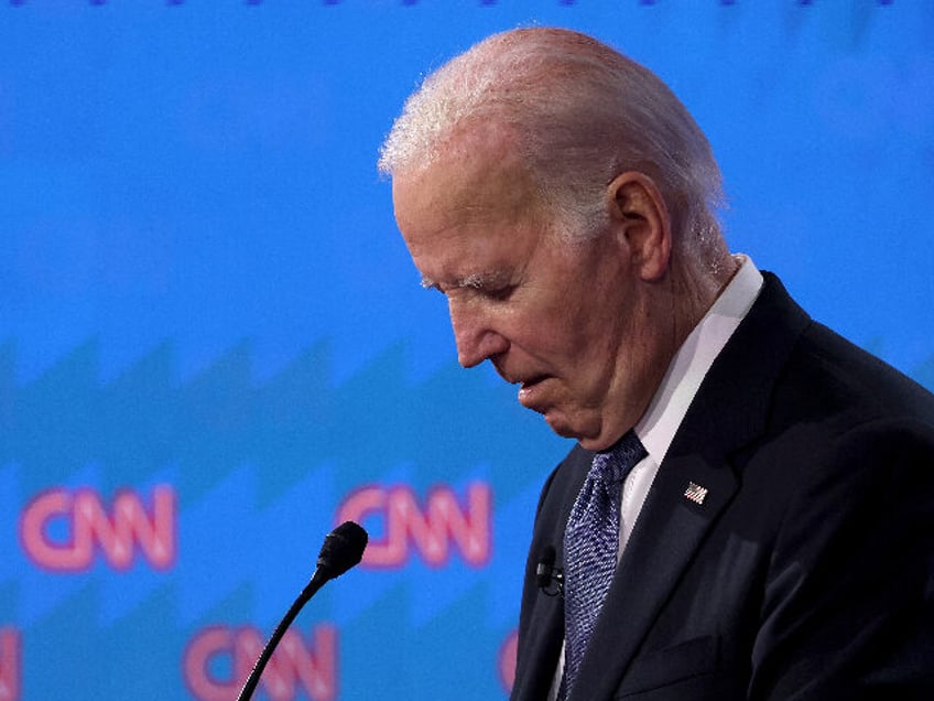 ATLANTA, GEORGIA - JUNE 27: U.S. President Joe Biden participates in the CNN Presidential