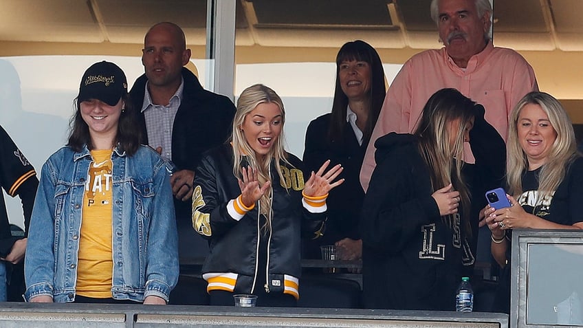 Livvy Dunne at Pirates game