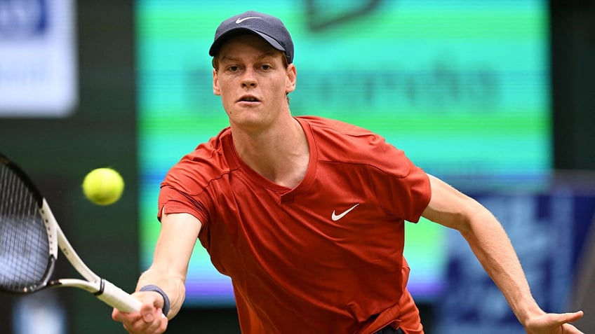 Jannik Sinner at the Halle Open