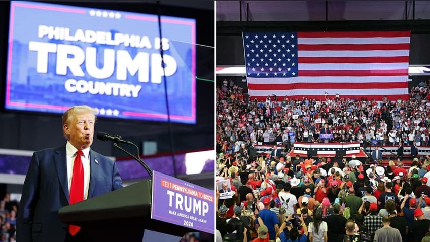 Trump at his Philadelphia rally