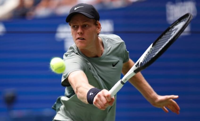 Eye on the ball: World number one Jannik Sinner defeats Alex Michelsen in the US Open seco