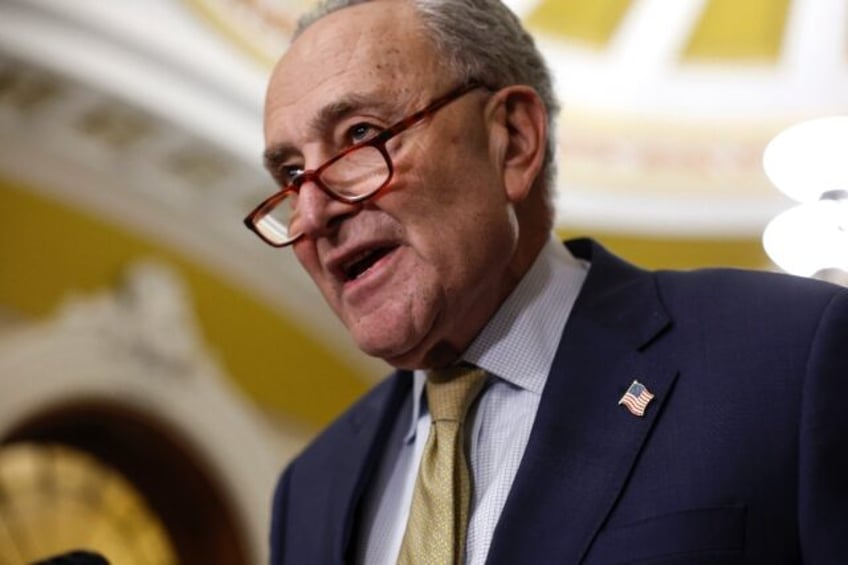 Senate majority leader Chuck Schumer, seen on December 12 2023