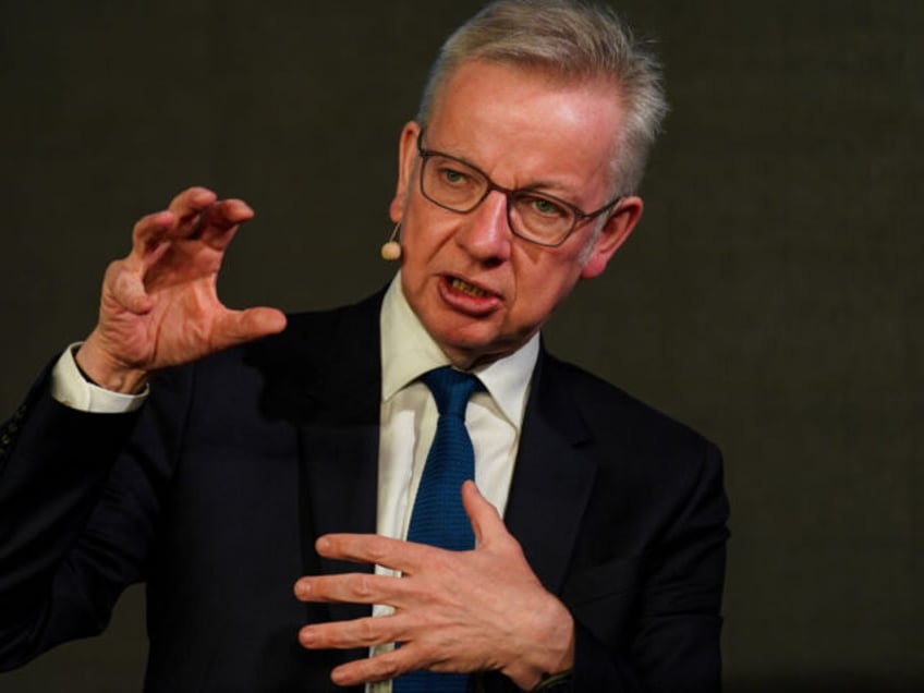 LEEDS, ENGLAND - MARCH 01: Michael Gove, Secretary of State for Levelling Up, Housing and