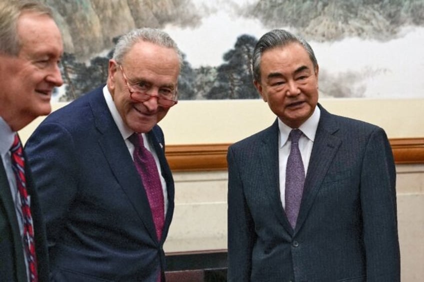 top us senator schumer meets chinese foreign minister