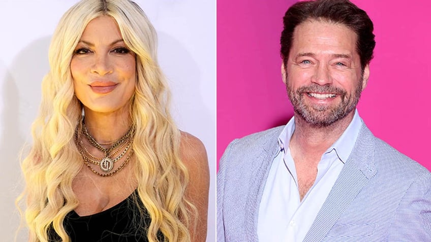 tori spelling/jason priestley