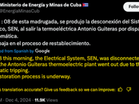 Total Grid Collapse Strikes Cuba (Again) 