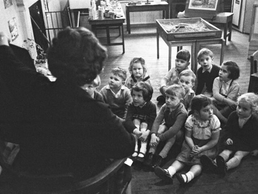 Pupils at Roxeth Primary School, Harrow, being taught English pronunciation using the Clea