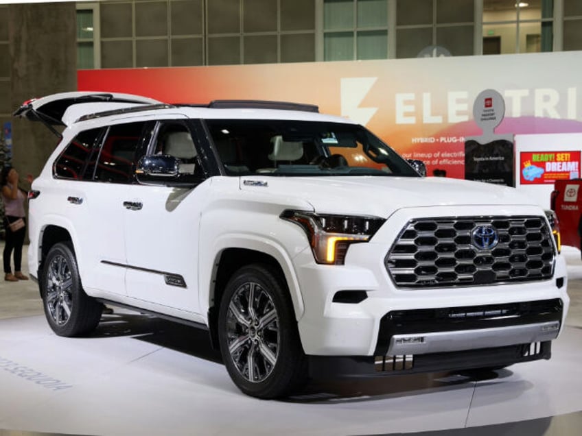 Cars Are Put On Display At The 2022 Los Angeles Auto Show