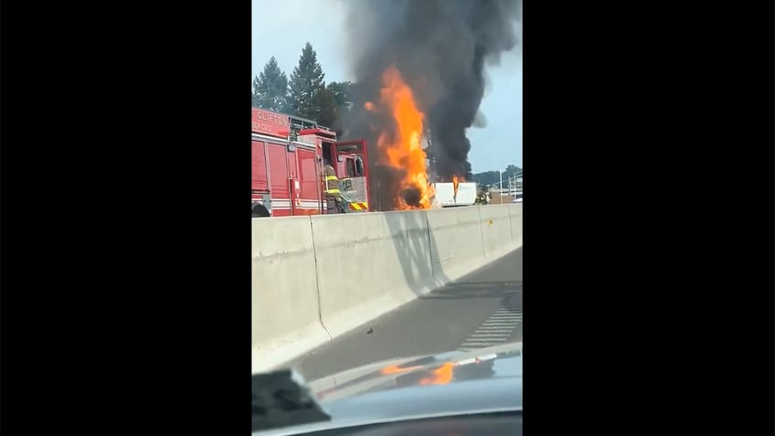 NJ route 3 fire