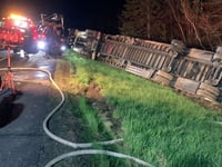 Tractor-trailer hauling 15 million bees overturns after crash on Maine highway