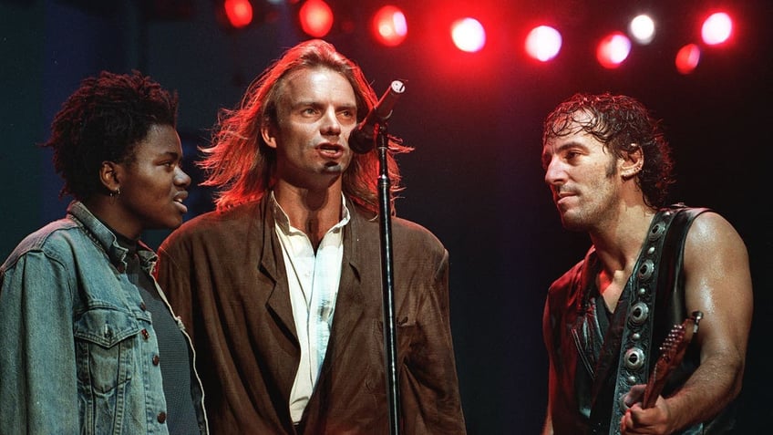 tracy chapman performing with bruce springsteen and sting