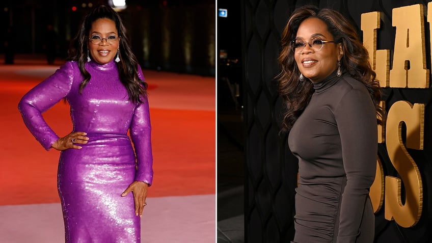 Photos of Oprah Winfrey.