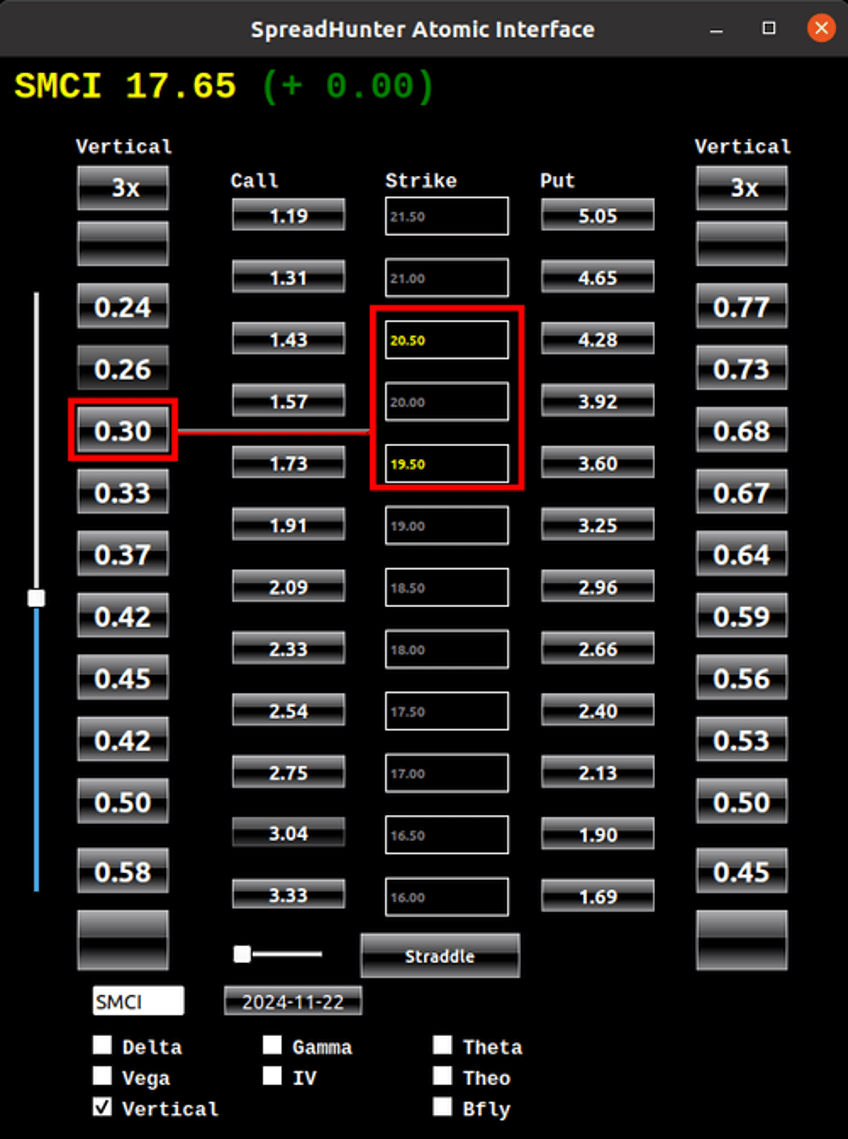 trading binary outcomes on an explosive stock