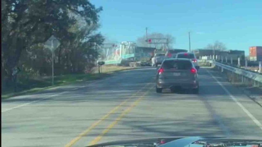 train striking 18-wheeler