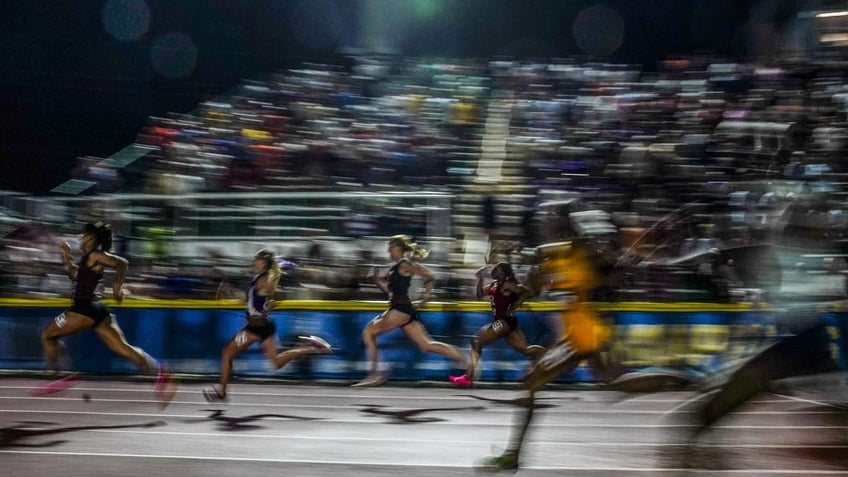 Sadie Schreiner finishes 3rd in the finals of the 200m race at the 2024 NCAA DIII outdoor track and field championships at Doug Shaw Memorial Stadium on May 25, 2024, in Myrtle Beach, SC. 