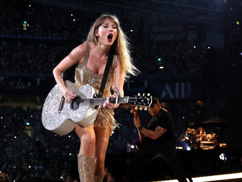 Taylor Swift performs at Accor Stadium on February 23, 2024 in Sydney, Australia. (Photo by Don Arnold/TAS24/Getty Images for TAS Rights Management)