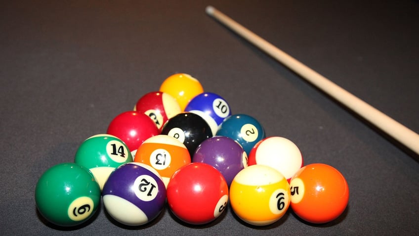 General view of billiards table