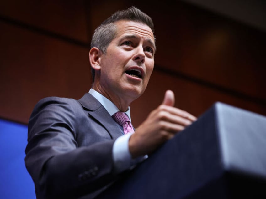 WASHINGTON, DC - MARCH 11: U.S. Transportation Secretary Sean Duffy speaks at a press conf