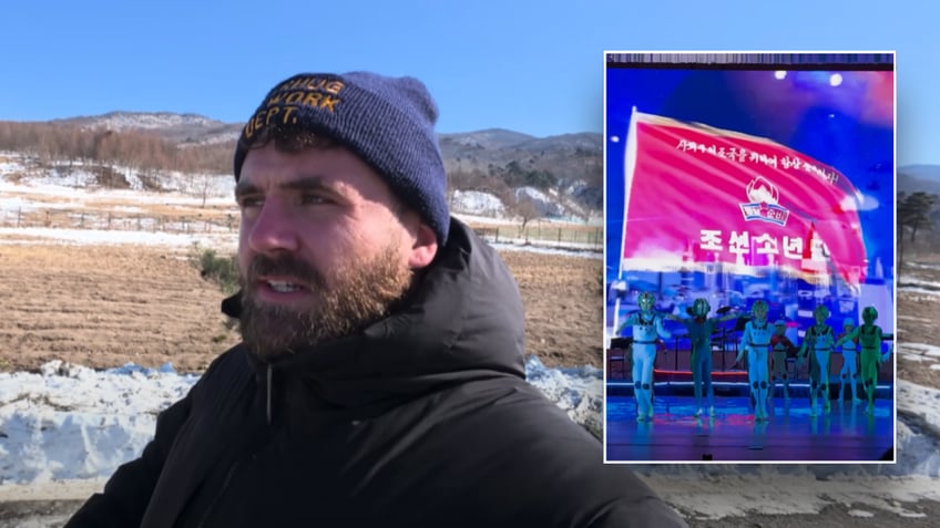 YouTuber, a man from the United Kingdom, visits North Korea.