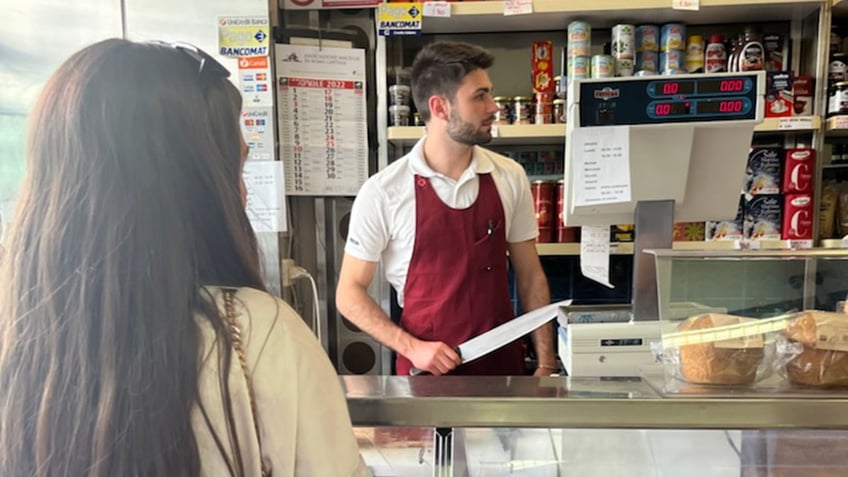 inside an international butchers shop