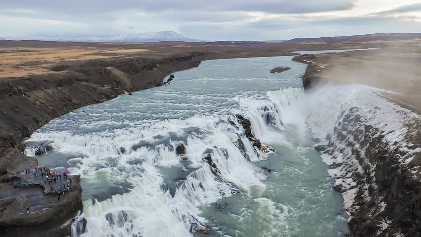 Gullfoss waterfall in Iceland