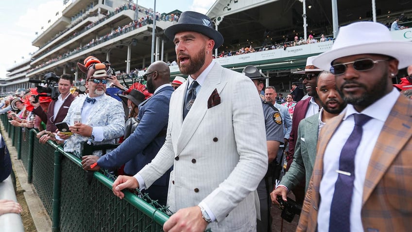 Travis Kelce at the Kentucky Derby