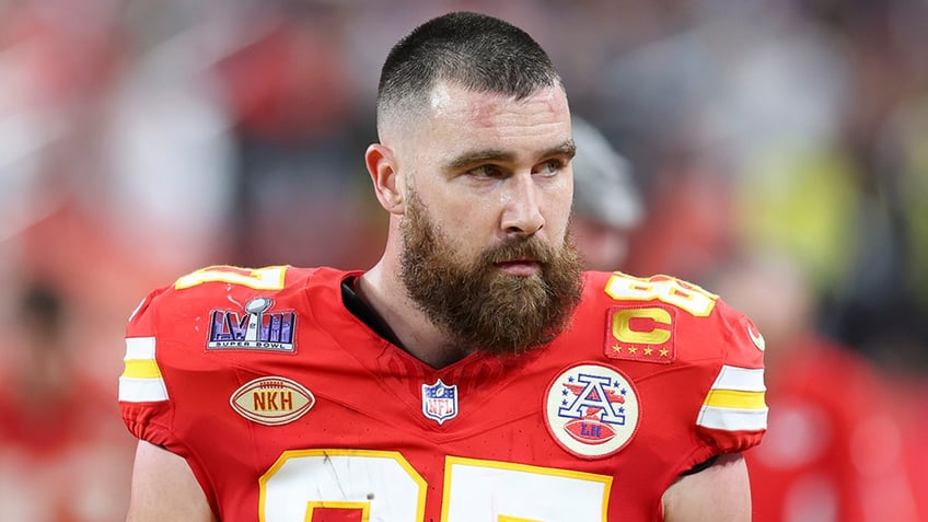 Travis Kelce in Kansas City Chiefs uniform