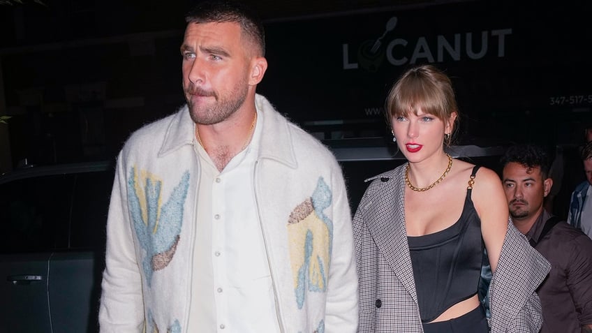 Travis Kelce and Taylor Swift arrive at SNL Afterparty